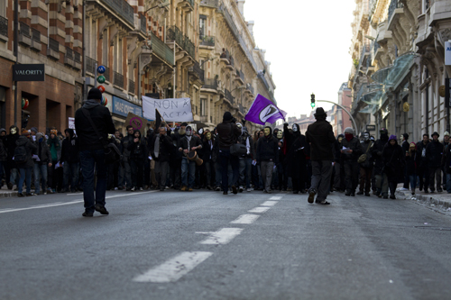 A protest in Toulouse